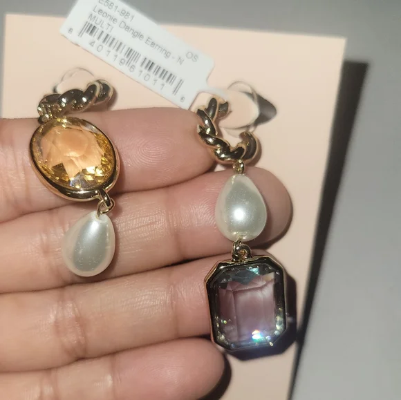 Mignonne Gavigan - Leonie Dangle Gem Gold Tone - Picture 7 of 7